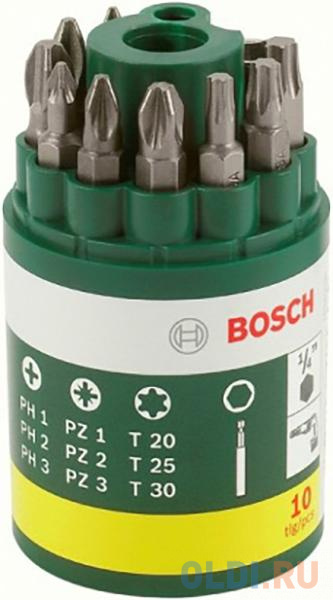 Набор бит Bosch Набор бит 2607019452 10шт пика канальное bosch 2 608 690 128 10шт 400 мм