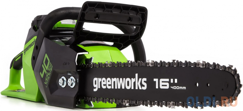 Greenworks Цепная пила аккумуляторная GreenWorks  GD40CS18, 40V, 40 см, бесщеточная,  до 1,8 КВТ, с АКБ 2АЧ и ЗУ [2005807UA] - фото 4