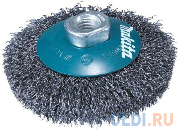 

Кордщетка MAKITA D-39849 коническая,115мм, M14, витая проволока 0.3мм