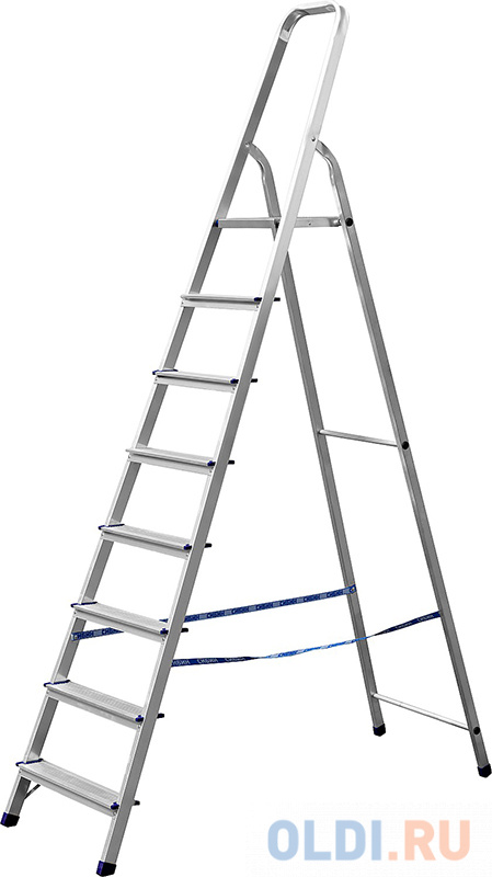 Лестница-стремянка СИБИН алюминиевая, 8 ступеней, 166 см [38801-8] лестница стремянка сибин 38823 07 7 ступеней