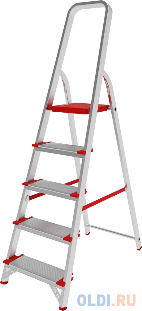 Лестница-стремянка Новая высота NV 5110105/3117105 5 ступеней стойка для одежды unistor neil раздвижная на колёсиках регулируемая высота