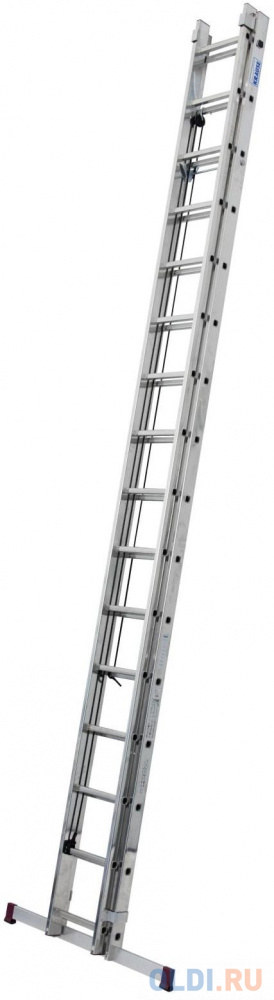 Двухсекционная лестница с тросом CORDA 2х14, размер 390х41х14 см 030511 - фото 5