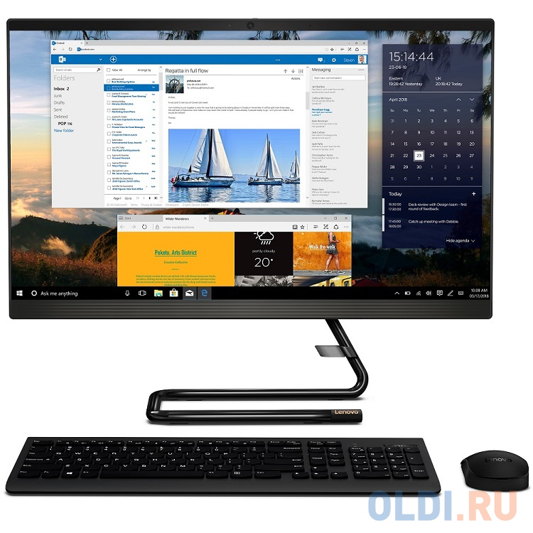 

Моноблок 21.5" Lenovo IdeaCentre A340-22IGM 1920 x 1080 Intel Pentium-J5005 4Gb 1 Tb Intel UHD Graphics 605 Windows 10 Home черный F0EA000NRK