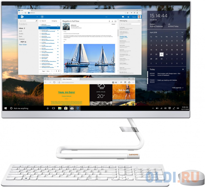 

Моноблок Lenovo IdeaCentre A340-22IWL 21.5" Full HD i3 10110U (2.1)/4Gb/SSD128Gb/UHDG/DVDRW/CR/noOS/GbitEth/WiFi/BT/65W/клавиатура/мышь/Cam/белый 1920x1080