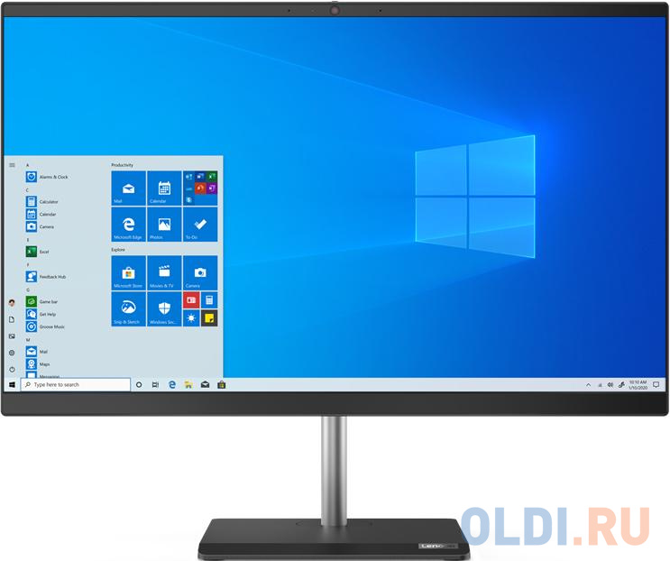 

Моноблок Lenovo V50a-24IMB 23.8" Full HD i5 10400T 16Gb 1Tb 7.2k SSD512Gb 625 2Gb DVDRW CR noOS WiFi BT клавиатура мышь Cam черный 1920x1080