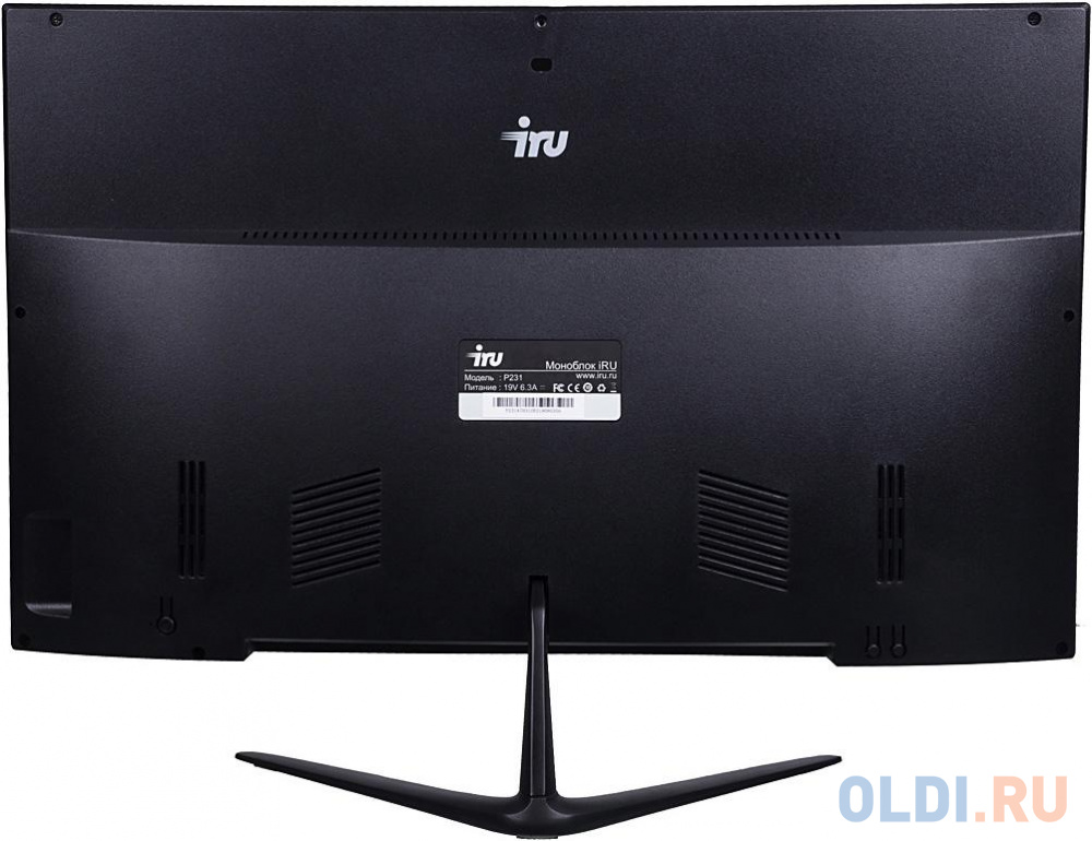 Моноблок iRu Office P2315, размер 540 x327 x70 мм, цвет черный Intel UHD Graphics 630 10400 - фото 3