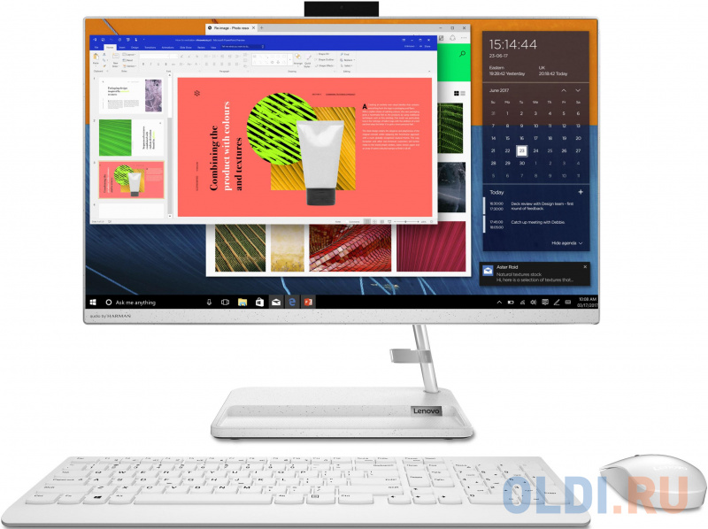 

Моноблок/ Lenovo IdeaCentre AIO 3 24ALC6 23.8"(1920x1080)/AMD Ryzen 5 5500U(2.1Ghz)/8192Mb/256SSDGb/noDVD/Int:AMD Radeon/BT/WiFi/war 1y/6.81kg/white/DOS + Keyboard, mouse USB