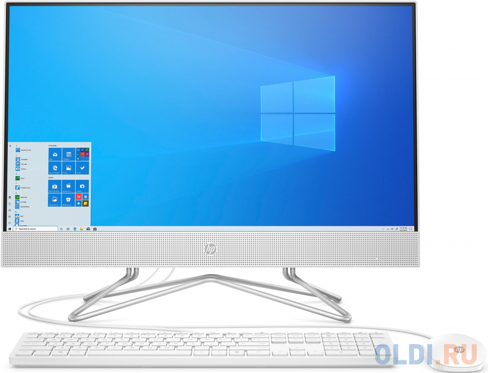 HP 22-df0150ur AiO 21.5"(1920x1080)/AMD Ryzen 5 3500U(2.1Ghz)/8192Mb/256SSDGb/noDVD/Int:AMD integrated graphics/Cam/WiFi/war 1y/Snow White/W11 + USB KBD, USB MOUSE