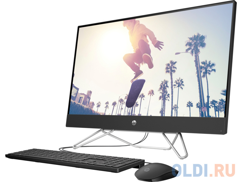 Моноблок/ HP 27-cb0024ur AiO   27"(1920x1080)/AMD Athlon 3050U(2.3Ghz)/4096Mb/256SSDGb/noDVD/Int:AMD Intergrated Graphics /Cam/WiFi/war 1y/Jack B фото