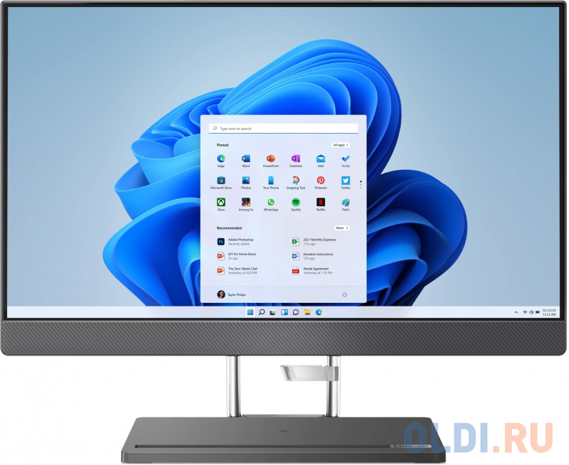 Lenovo IdeaCentre AIO 5 24IAH7 23.8" FHD (1920x1080) IPS 250N, i5-12500H, 8GB DDR5 4800, 512GB SSD M.2, Intel Iris Xe, WiFi, BT, NoDVD, IR&5. фото