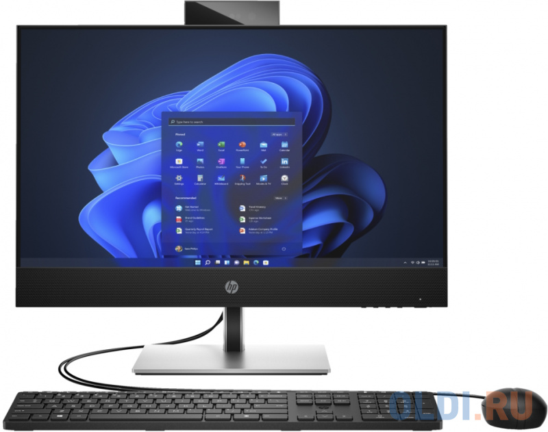 

Моноблок HP ProOne 440 G9 23.8" Full HD i5 12500T 8Gb SSD256Gb Windows 11 Professional WiFi BT клавиатура мышь Cam