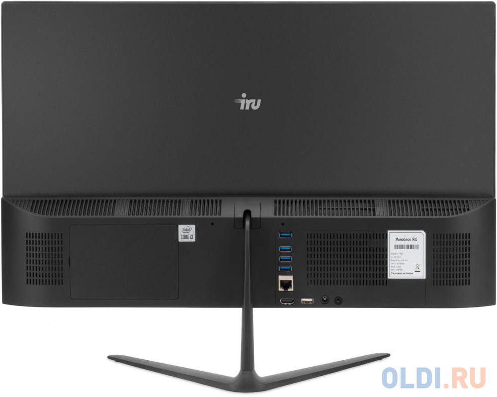 Моноблок iRu P231 1971903, размер 540 х 332 х 163 мм, цвет черный Intel UHD Graphics 600 N4020 - фото 2