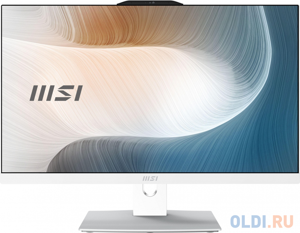 Моноблок MSI Modern AM242P 1M-1020XRU 23.8&quot; Full HD Core 7 150U (1.8) 16Gb SSD512Gb Graphics noOS GbitEth WiFi BT 120W клавиатура мышь Cam белый Вид№2