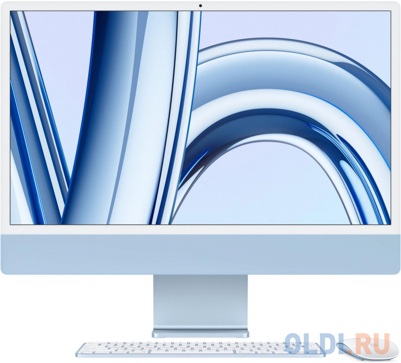 

Моноблок Apple iMac A2874 24" 4.5K M3 8 core (4) 16Gb SSD512Gb 8 core GPU macOS WiFi BT 143W клавиатура мышь Cam синий 4480x2520