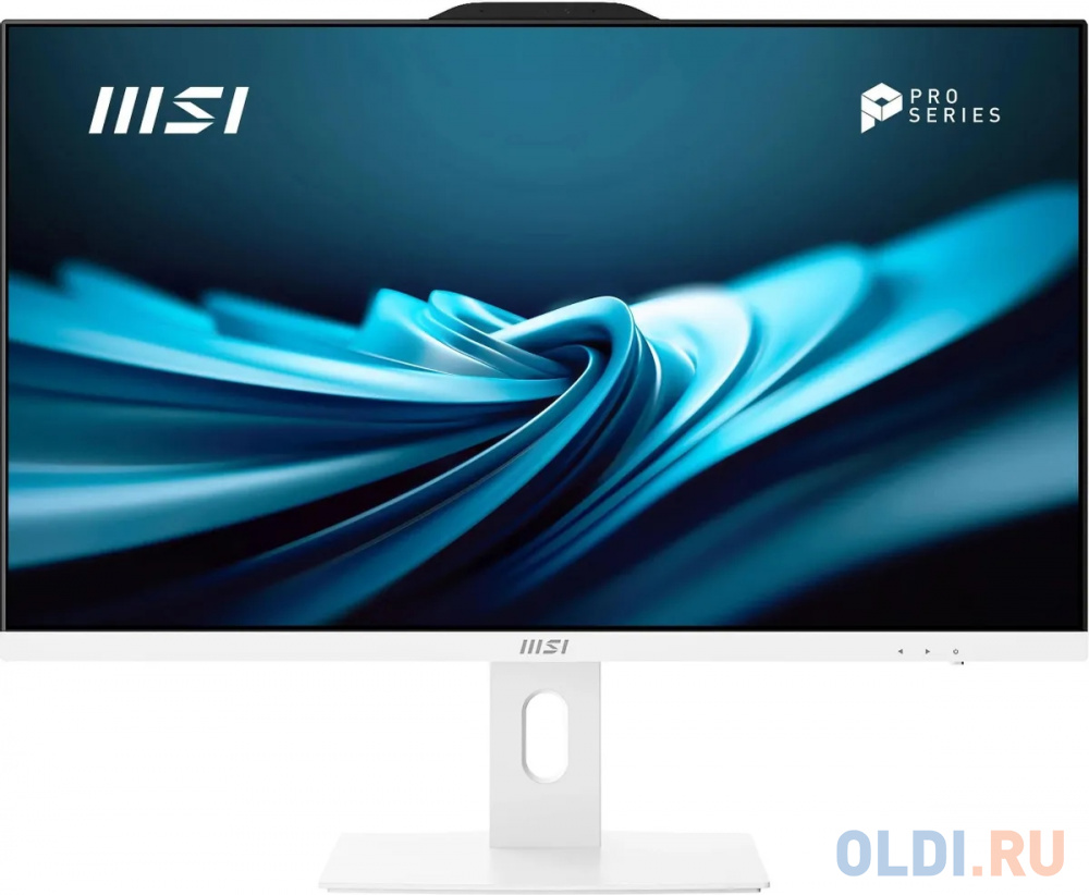 Моноблок MSI Pro AP272P 14M-650XRU 27&quot; Full HD i3 14100 (3.5) 8Gb SSD512Gb UHDG 730 noOS GbitEth WiFi BT 120W клавиатура мышь Cam белый 1920x1080