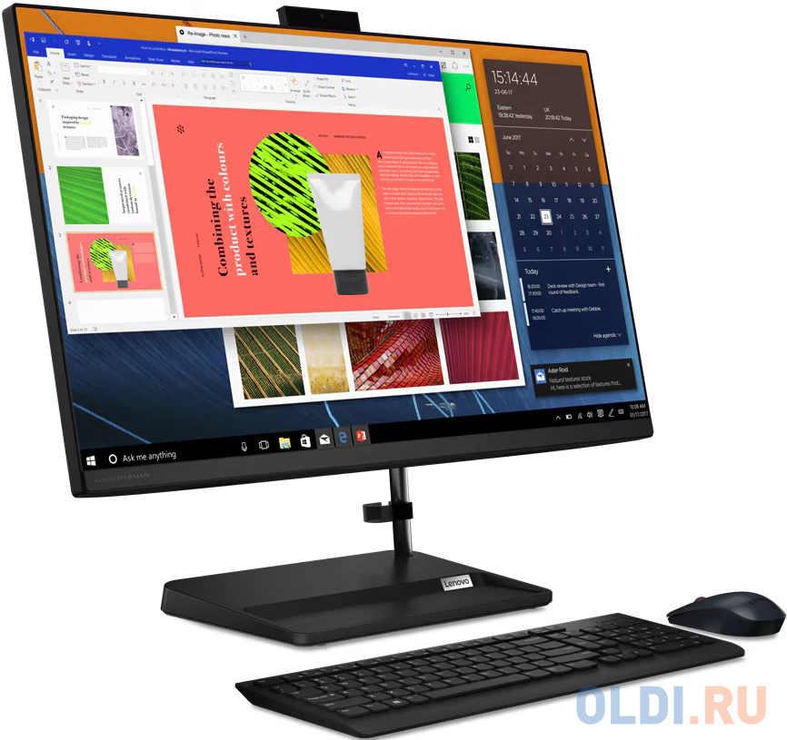 Моноблок/ Lenovo IdeaCentre AIO 3 27ALC6   27&quot;(1920x1080 IPS)/AMD Ryzen 5 7430U(2.3Ghz)/16384Mb/512SSDGb/noDVD/Int:AMD Radeon/Cam/BT/WiFi/war 1y/ Вид№2