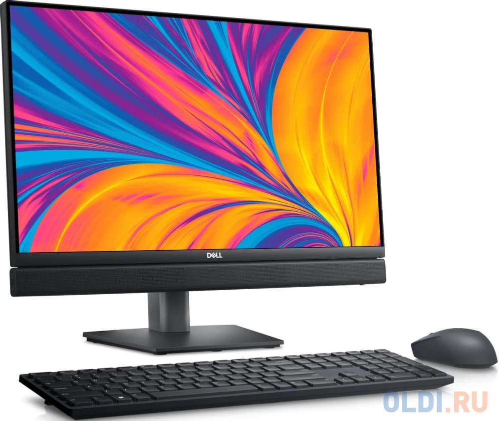 Моноблок Dell Optiplex 7420 23.8&quot; Full HD i5 14500T (1.7) 16Gb SSD256Gb UHDG 770 CR Linux Ubuntu GbitEth WiFi BT 130W клавиатура мышь Cam черный Вид№2