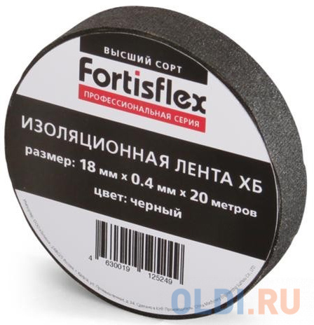 

Fortisflex 71242 Изолента ХБ 18х0.4х11 черная (Fortisflex, Чёрный