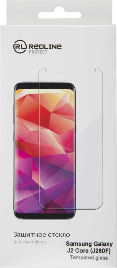 

Защитное стекло для экрана Redline черный для Samsung Galaxy J2 Core прозрачная 1шт. (УТ000017067