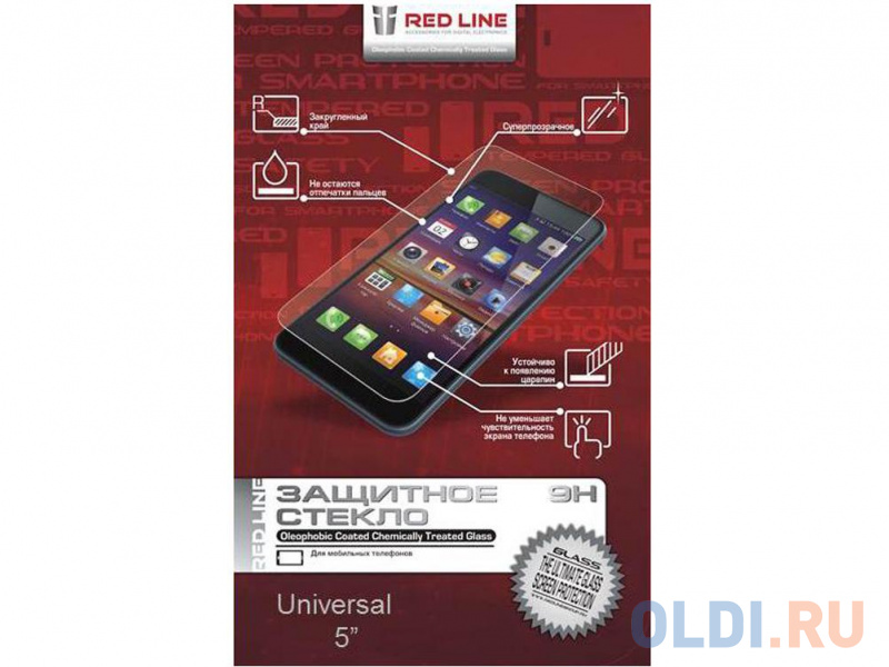 

Защитное стекло Red Line для смартфонов 5"