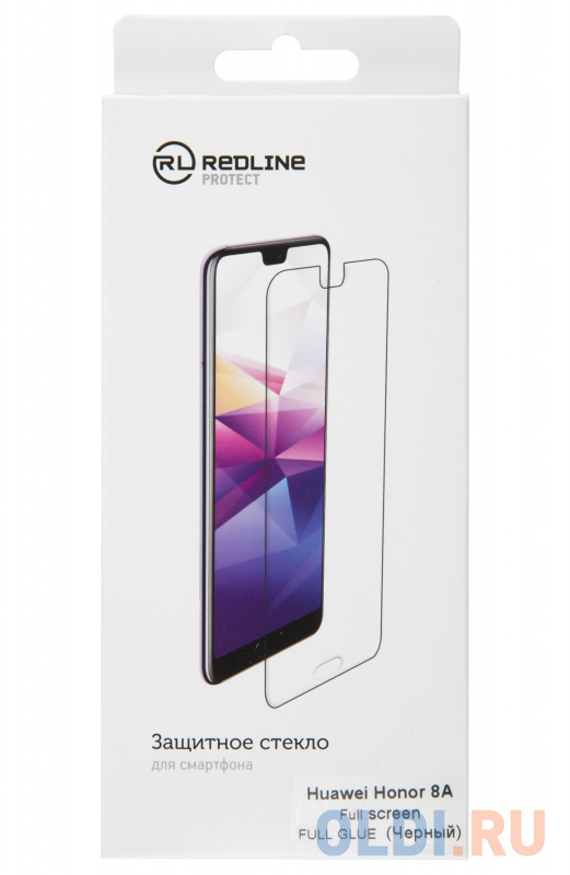 

Защитное стекло для экрана Redline черный для Huawei Honor 8A 1шт. (УТ000017075)