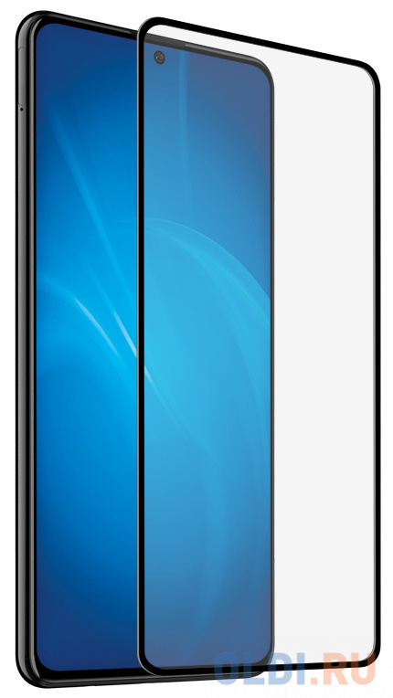 

Закаленное стекло с цветной рамкой (fullscreen) для Samsung Galaxy A71 DF sColor-89 (black