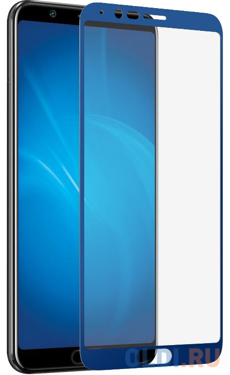 

Закаленное стекло 3D с цветной рамкой (fullscreen) для Huawei Honor View 10 DF hwColor-45 (blue