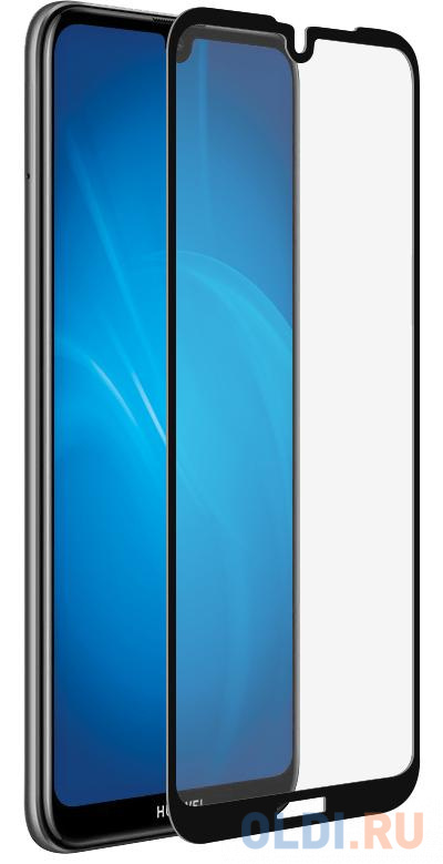 

Закаленное стекло с цветной рамкой (fullscreen) для Huawei Y7 (2019)/Enjoy 9 DF hwColor-89 (black)
