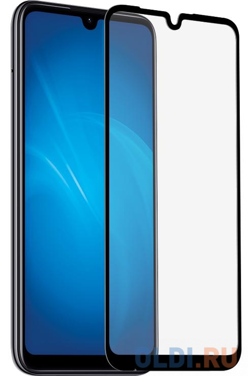 Закаленное стекло с цветной рамкой (fullscreen) для Xiaomi Mi Play DF xiColor-59 (black)