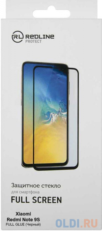 

Защитное стекло для экрана Redline черный для Xiaomi Redmi Note 9S антиблик. 1шт. (УТ000020887)