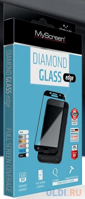 

Пленка защитная lamel 2,5D Закаленное защитное стекло MyScreen DIAMOND GLASS edge для Xiaomi Pocophone F1, черное