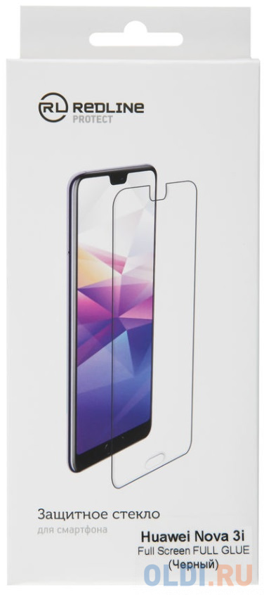 

Защитное стекло для экрана Redline черный для Huawei Nova 3i 1шт. (УТ000017128)