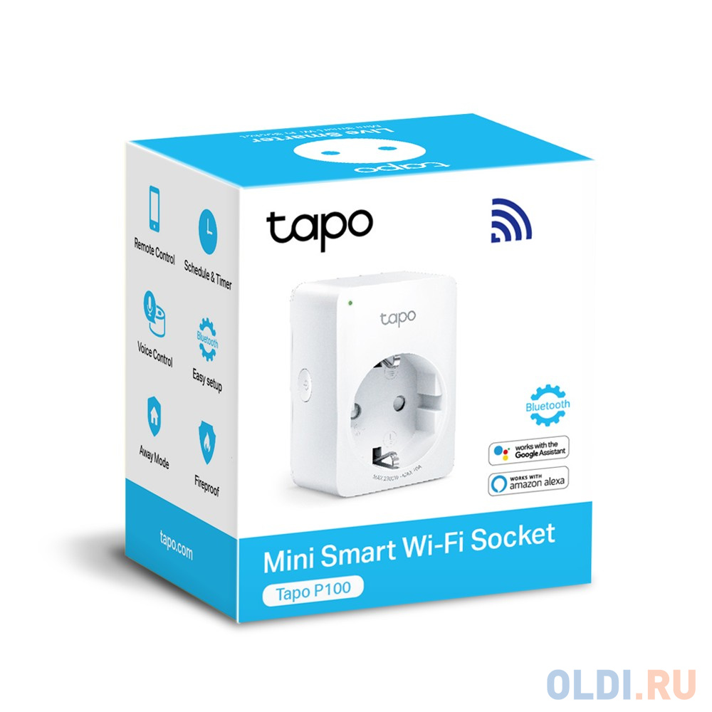 Умная мини Wi-Fi розетка TP-Link TAPO P100(1-PACK) фото