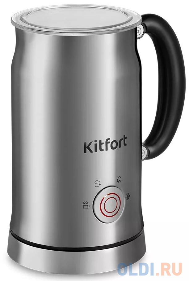Вспениватель молока KITFORT КТ-7111 0,55л, цвет серебристый, размер 163 х 115 х 203 мм - фото 5