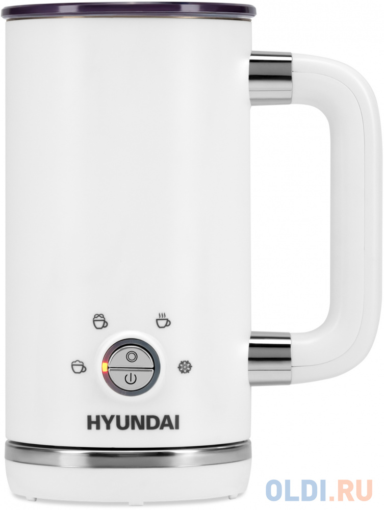 Капучинатор для молока Hyundai HMF-P200 белый 300мл, размер 162х108х194 мм