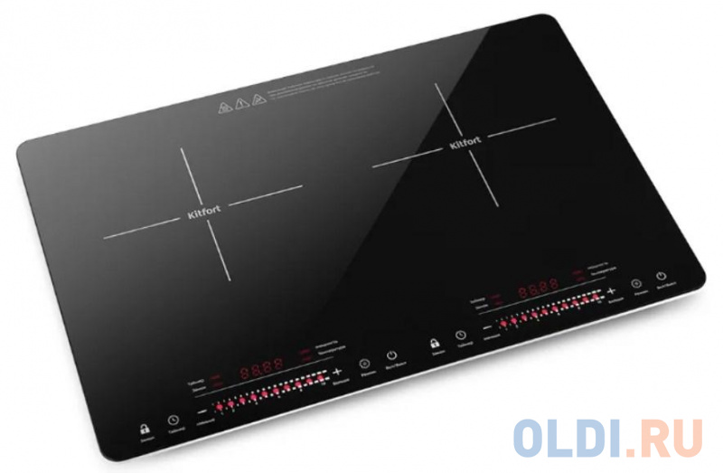 

Плита Электрическая Kitfort КТ-128 черный (настольная