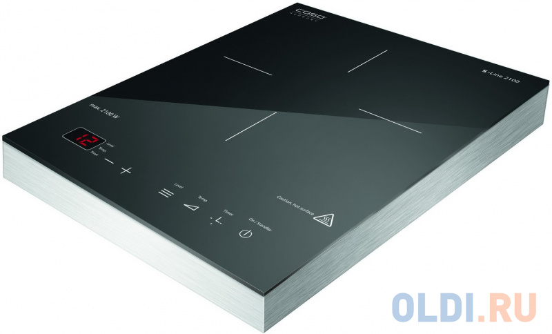 Индукционная электроплитка CASO S-Line 2100 чёрный фото