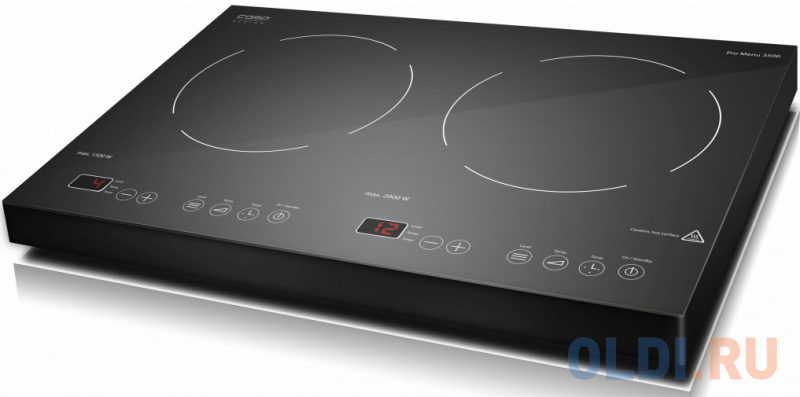 Индукционная электроплитка CASO Pro Menu 3500 чёрный фото