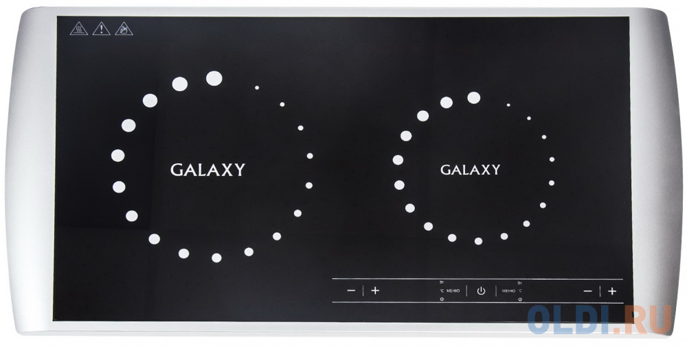 Индукционная электроплитка GALAXY GL3056 чёрный белый щипцы galaxy gl4505 65 голубой чёрный
