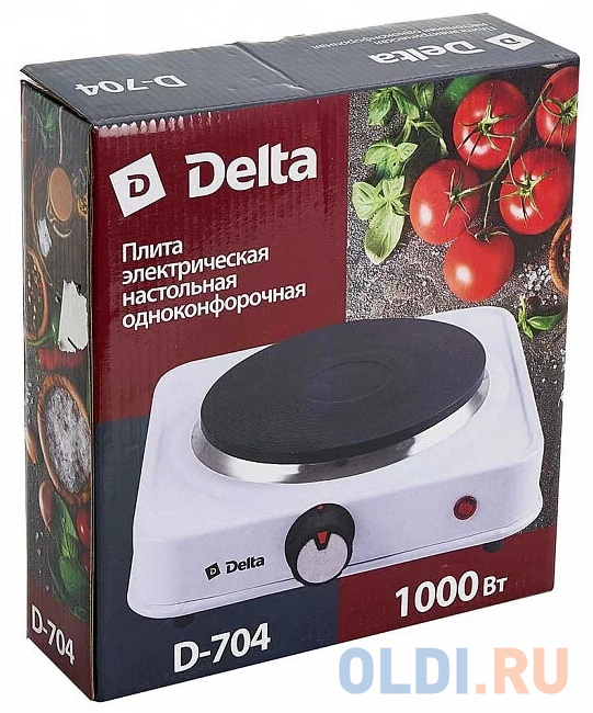 Электроплитка DELTA D-704 белый фото