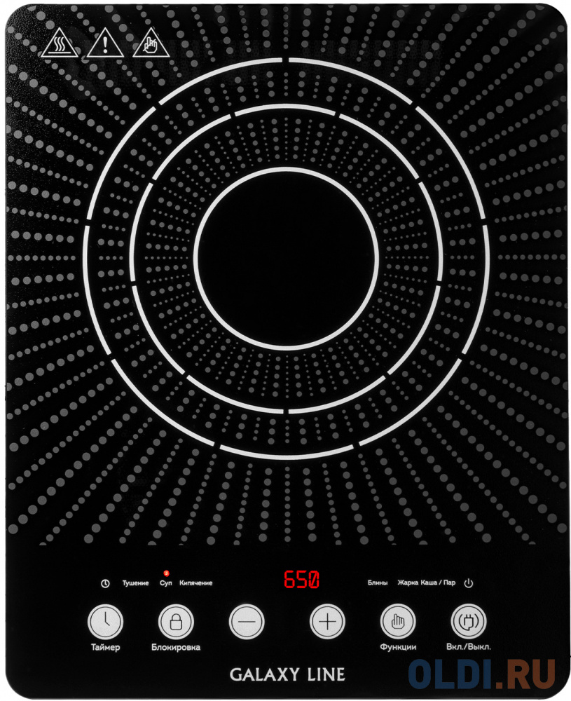 

Плита Индукционная Galaxy GL 3066 черный стеклокерамика (настольная) (7022230660)