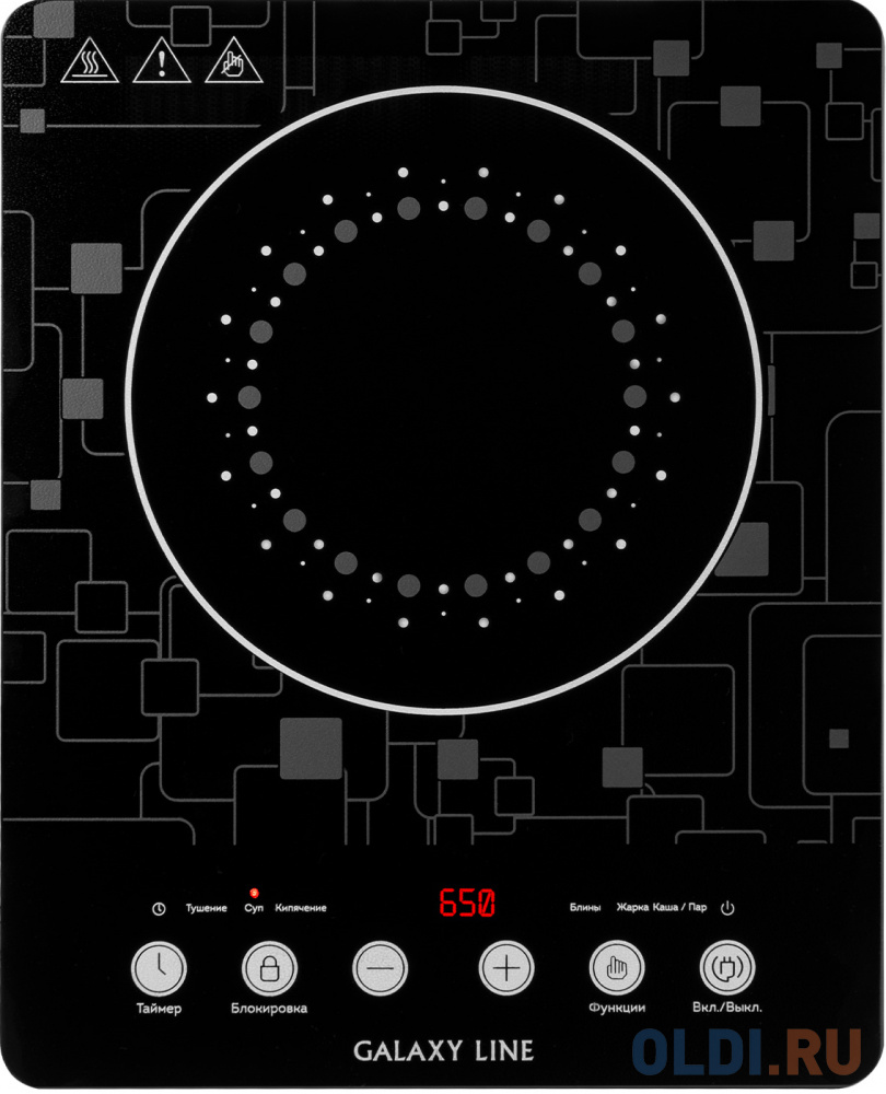 

Плита Индукционная Galaxy GL 3067 черный стеклокерамика (настольная) (7022230670)