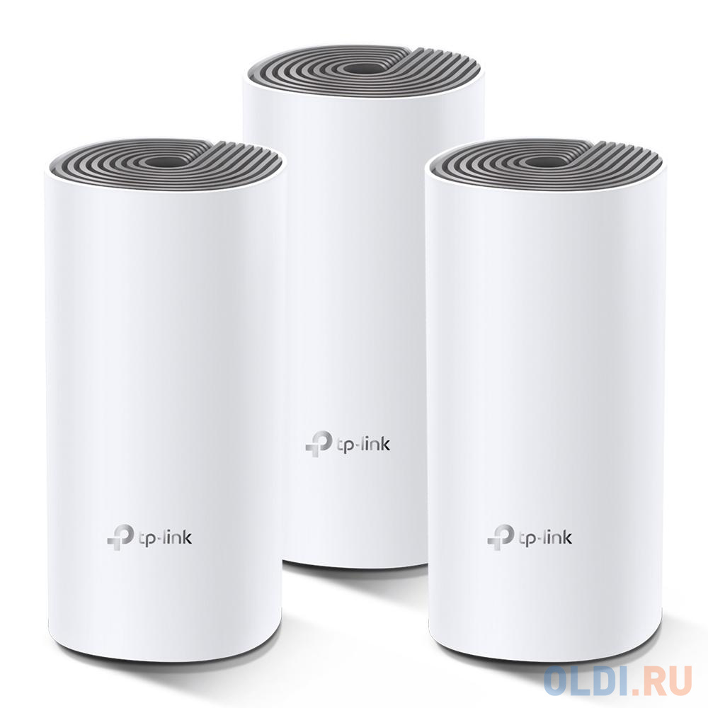 Wi-Fi система TP-LINK DECO E4(3-PACK) 802.11abgnac 1167Mbps 2.4 ГГц 5 ГГц 2xLAN белый от OLDI