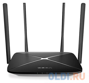 

Беспроводной маршрутизатор Mercusys AC1200G 802.11abgnac 1167Mbps 2.4 ГГц 5 ГГц 3xLAN черный