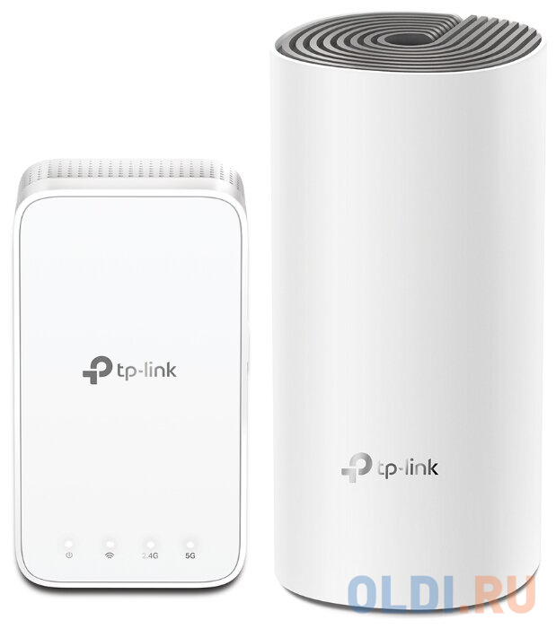 

Wi-Fi система TP-LINK Deco AC1200 (2-Pack) 802.11abgnac 1167Mbps 2.4 ГГц 5 ГГц 2xLAN белый Deco AC1200(2-Pack)