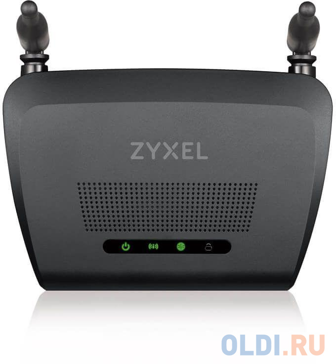 Беспроводной маршрутизатор Zyxel NBG-418N V2 802.11bgn 300Mbps 2.4 ГГц 4xLAN черный NBG-418NV2-EU0101F от OLDI