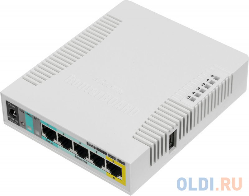 Wi-Fi роутер MikroTik RB951Ui-2HnD маршрутизатор mikrotik routerboard rb2011il in