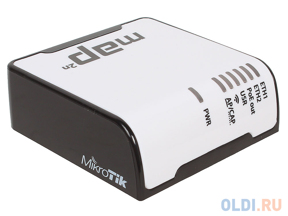 Точка доступа MikroTik RBmAP2n mAP with AR9531 650MHz CPU, 64MB RAM, 2xLAN, built-in 2.4Ghz 802.11bgn Dual Chain wireless with integrated antennas, mi фото