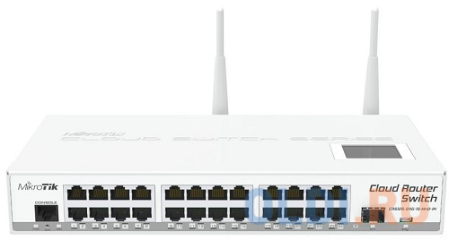 Коммутатор MikroTik CRS125-24G-1S-2HnD-IN Cloud Router Switch 125-24G-1S-IN with Atheros AR9344 CPU, 128MB RAM, 24xGigabit LAN, 1xSFP, RouterOS L5, LC фото