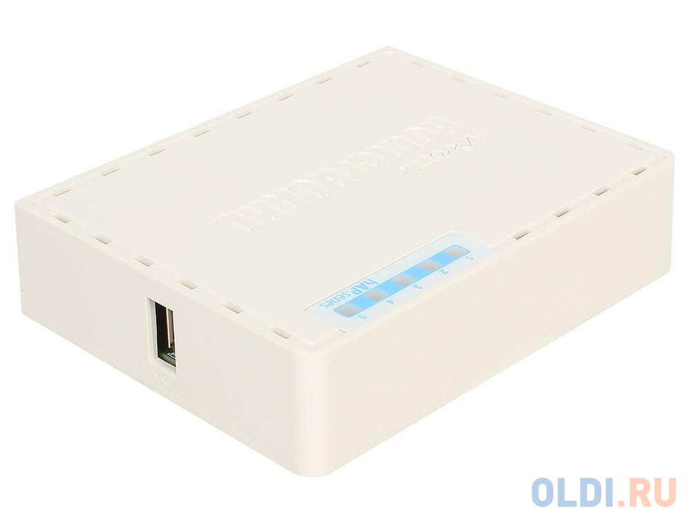 Маршрутизатор MikroTik RB952Ui-5ac2nD hAP ac lite  with 650MHz CPU, 64MB RAM, 5xLAN, built-in 2.4Ghz 802.11b/g/n two chain wireless with integrated an - фото 2